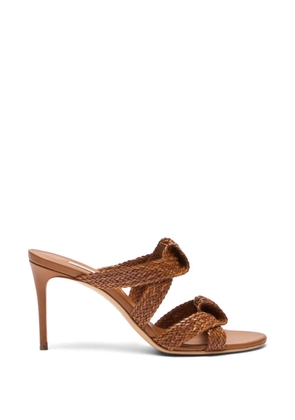 Casadei Julia Mariposa heeled mules - Brown