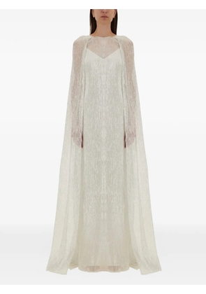 Max Mara cape bridal dress - White