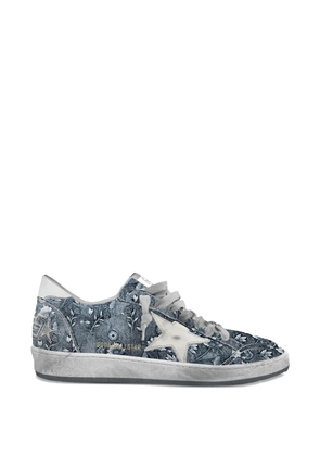 Golden Goose Ballstar embroidered floral sneakers - Blue