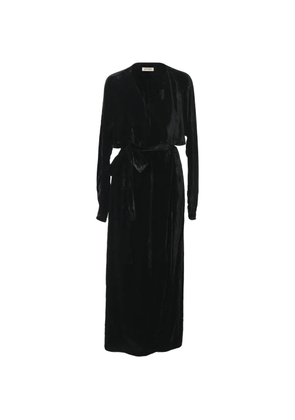 The Attico Raquel wrap maxi dress - Black