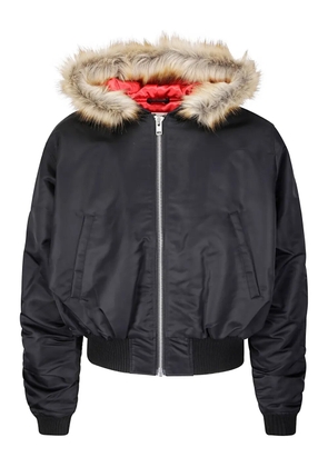 Stockholm Surfboard Club hooded puffer jacket - Black