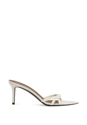 Giuseppe Zanotti Intrigo Braid 70 braided strips mules - White