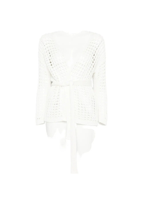 Max Mara Mxpgelo openwork cardigan - White