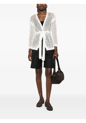 Max Mara Mxpgelo openwork cardigan - White