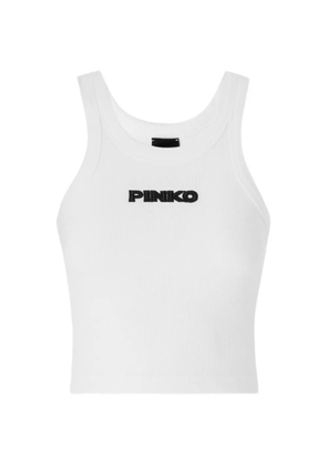 PINKO Bloody Mary ribbed tank top - White