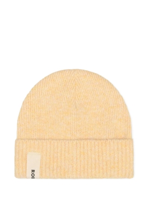ROUGH. label-detail beanie - Yellow
