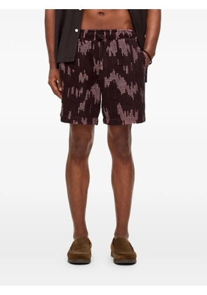 OAS Company patterned shorts - Brown