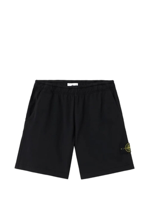 Stone Island logo patch shorts - Black