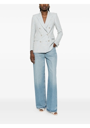 Tagliatore Parigi checked double-breasted blazer - Blue