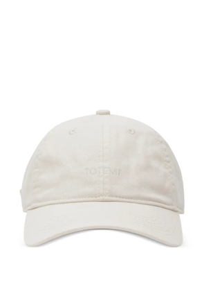 TOTEME logo-embroidered cap - Neutrals
