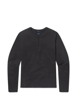 Citizens of Humanity buttoned long-sleeve T-shirt - Black