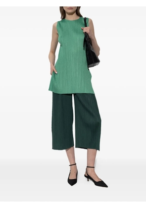 Pleats Please Issey Miyake pleated pocket trousers - Green