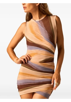 JBQ striped ruched top - Neutrals