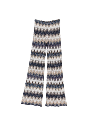 Missoni zig zag-pattern trousers - Blue