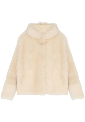 Yves Salomon shearling jacket - White