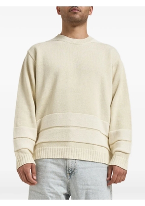Stone Island stripe crew-neck sweater - Neutrals