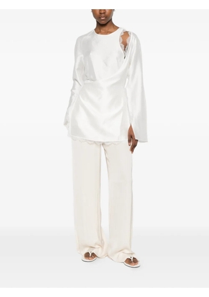 Patrizia Pepe elastic-waist pants - Neutrals