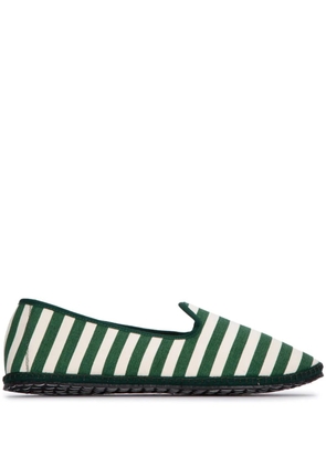 Vibi Venezia striped loafers - Green