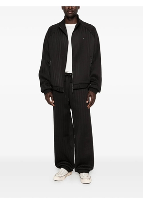 MADFRENZY striped zip jacket - Black