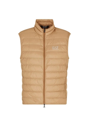 Ea7 Emporio Armani quilted gilet - Brown