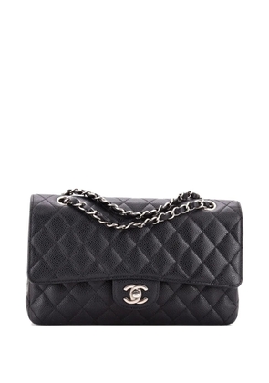 CHANEL Pre-Owned Classic Double Flap Bag Quilted Caviar Medium shoulder bag - Black
