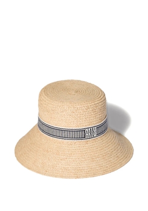 Miu Miu raffia hat - Neutrals