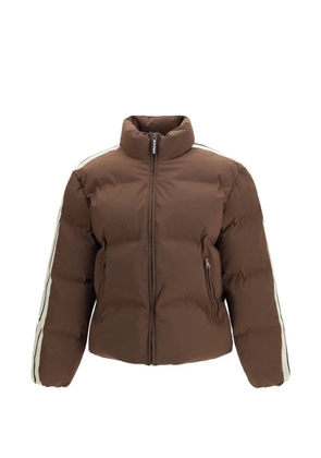Palm Angels logo padded jacket - Brown