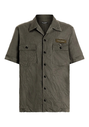 Dolce & Gabbana pocket badge shirt - Grey