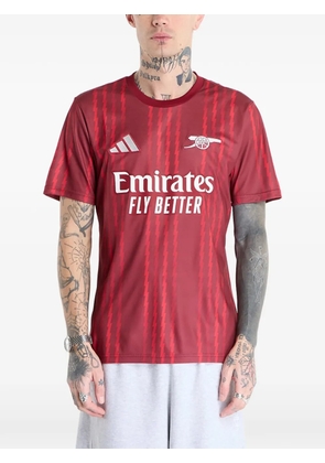 adidas Arsenal FC Warm-up Jersey striped logo T-shirt - Red
