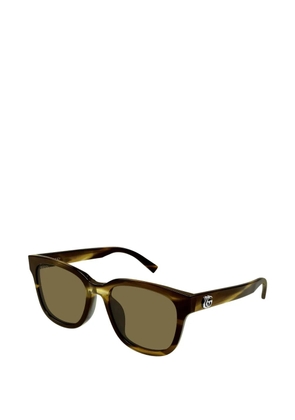 Gucci Eyewear logo-detail sunglasses - Brown
