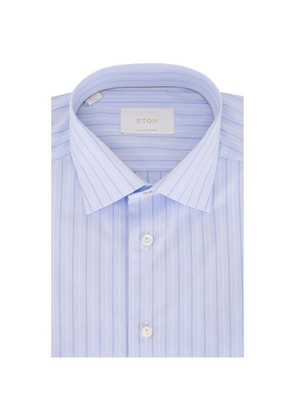 Eton striped dress shirt - Blue