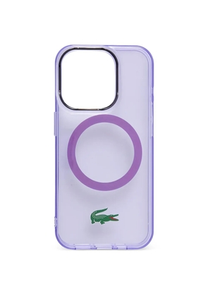 Lacoste logo-plaque iPhone 15 Pro 6.1 case - Purple