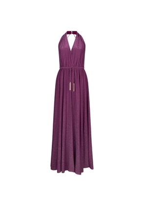 LIU JO halterneck maxi dress - Purple