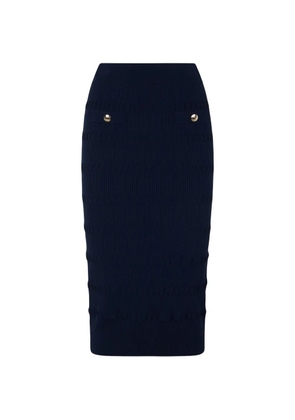 LIU JO knitted midi skirt - Blue