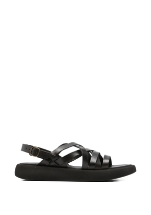brador strappy leather sandals - Black