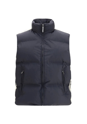 Palm Angels logo down vest - Blue
