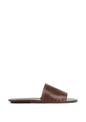 TOTEME studded detail slides - Brown