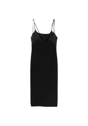 TOM FORD midi strap square neck dress - Black