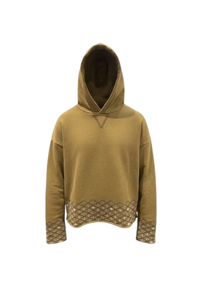 FOUND embroidered border hoodie - Neutrals