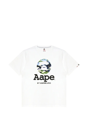 AAPE BY *A BATHING APE® camouflage graphic T-shirt - White