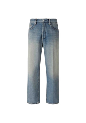 Nine In The Morning logo-patch jeans - Blue