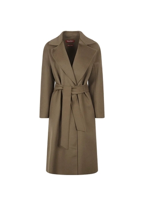 Max Mara lapel belted coat - Brown