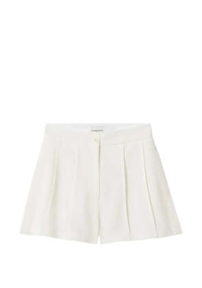 Claudie Pierlot button-fastening pleated shorts - White