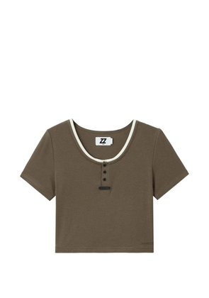 izzue short-sleeves T-shirt - Brown