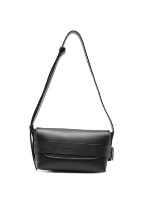 Vic Matie buckle leather shoulder bag - Black