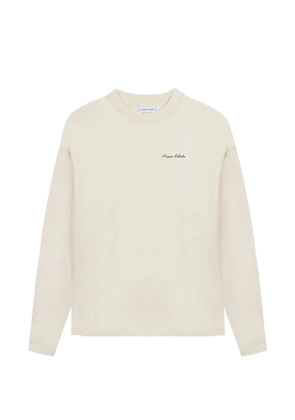 Maison Labiche logo-embroidered sweatshirt - Neutrals