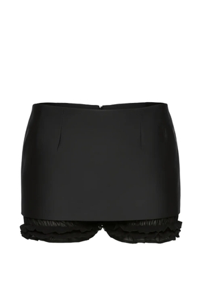 Magda Butrym layered mini skirt shorts - Black