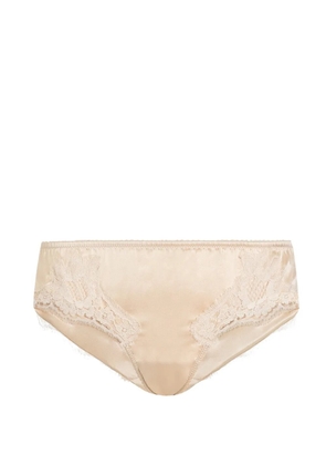 Dolce & Gabbana lace-trim briefs - Neutrals