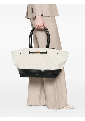 DeMellier New York canvas leather tote bag - Neutrals