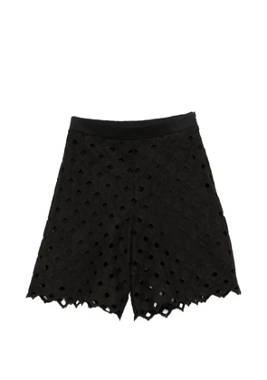 Max Mara eyelet shorts - Black